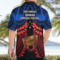Samoa Hawaiian Shirt Heritage Festival Samoan Tattoo With Ula Fala Kava Bowl - Wonder Print Shop