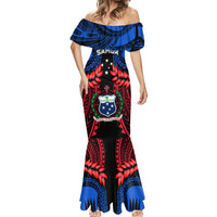 Samoa Mermaid Dress Heritage Festival Samoan Tattoo With Ula Fala Kava Bowl - Wonder Print Shop