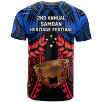 Samoa T Shirt Heritage Festival Samoan Tattoo With Ula Fala Kava Bowl - Wonder Print Shop