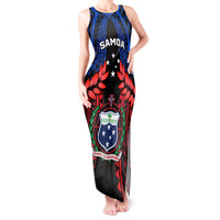 Samoa Tank Maxi Dress Heritage Festival Samoan Tattoo With Ula Fala Kava Bowl - Wonder Print Shop