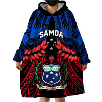 Samoa Wearable Blanket Hoodie Heritage Festival Samoan Tattoo With Ula Fala Kava Bowl - Wonder Print Shop