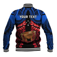 Personalised Samoa Baseball Jacket Heritage Festival Samoan Tattoo With Ula Fala Kava Bowl - Wonder Print Shop