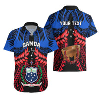 Personalised Samoa Hawaiian Shirt Heritage Festival Samoan Tattoo With Ula Fala Kava Bowl - Wonder Print Shop