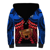 Personalised Samoa Sherpa Hoodie Heritage Festival Samoan Tattoo With Ula Fala Kava Bowl - Wonder Print Shop