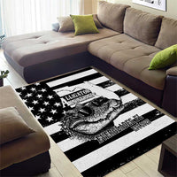 Alligator Alcatraz Area Rug Cool Gator Everglades USA Grunge Flag - Wonder Print Shop