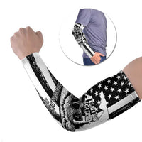 Alligator Alcatraz Arm Sleeves Cool Gator Everglades USA Grunge Flag - Wonder Print Shop