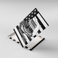 Alligator Alcatraz Canvas Wall Art Cool Gator Everglades USA Grunge Flag - Wonder Print Shop