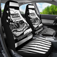 Alligator Alcatraz Car Seat Cover Cool Gator Everglades USA Grunge Flag - Wonder Print Shop