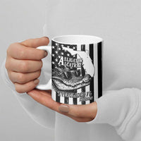 Alligator Alcatraz Ceramic Mug Cool Gator Everglades USA Grunge Flag - Wonder Print Shop