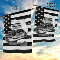 Alligator Alcatraz Garden Flag Cool Gator Everglades USA Grunge Flag - Wonder Print Shop