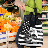 Alligator Alcatraz Grocery Bag Cool Gator Everglades USA Grunge Flag - Wonder Print Shop