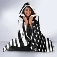 Alligator Alcatraz Hooded Blanket Cool Gator Everglades USA Grunge Flag - Wonder Print Shop