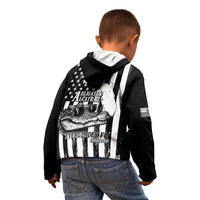 Alligator Alcatraz Kid Hoodie Cool Gator Everglades USA Grunge Flag - Wonder Print Shop