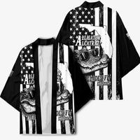 Alligator Alcatraz Kimono Cool Gator Everglades USA Grunge Flag - Wonder Print Shop
