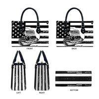 Alligator Alcatraz Leather Bag Cool Gator Everglades USA Grunge Flag - Wonder Print Shop