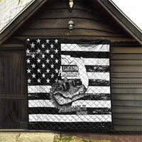 Alligator Alcatraz Quilt Cool Gator Everglades USA Grunge Flag - Wonder Print Shop