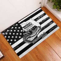 Alligator Alcatraz Rubber Doormat Cool Gator Everglades USA Grunge Flag - Wonder Print Shop