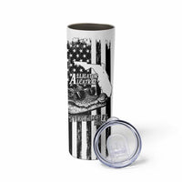 Alligator Alcatraz Skinny Tumbler Cool Gator Everglades USA Grunge Flag - Wonder Print Shop