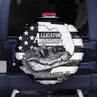 Alligator Alcatraz Spare Tire Cover Cool Gator Everglades USA Grunge Flag - Wonder Print Shop