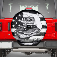 Alligator Alcatraz Spare Tire Cover Cool Gator Everglades USA Grunge Flag - Wonder Print Shop