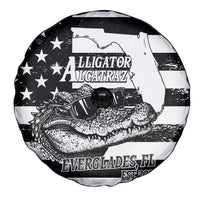 Alligator Alcatraz Spare Tire Cover Cool Gator Everglades USA Grunge Flag - Wonder Print Shop
