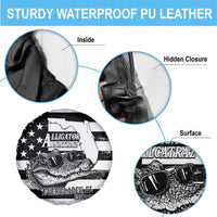 Alligator Alcatraz Spare Tire Cover Cool Gator Everglades USA Grunge Flag - Wonder Print Shop