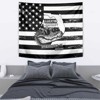 Alligator Alcatraz Tapestry Cool Gator Everglades USA Grunge Flag - Wonder Print Shop