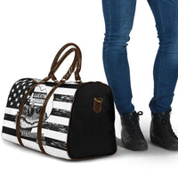 Alligator Alcatraz Travel Bag Cool Gator Everglades USA Grunge Flag - Wonder Print Shop