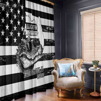 Alligator Alcatraz Window Curtain Cool Gator Everglades USA Grunge Flag - Wonder Print Shop