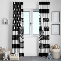 Alligator Alcatraz Window Curtain Cool Gator Everglades USA Grunge Flag - Wonder Print Shop