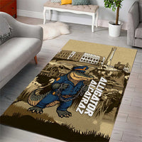 Alligator Alcatraz Area Rug Police Gator Rock Penitentiary - Wonder Print Shop