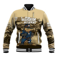 Alligator Alcatraz Baseball Jacket Police Gator Rock Penitentiary - Wonder Print Shop
