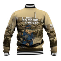Alligator Alcatraz Baseball Jacket Police Gator Rock Penitentiary - Wonder Print Shop