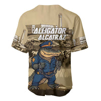 Alligator Alcatraz Baseball Jersey Police Gator Rock Penitentiary - Wonder Print Shop