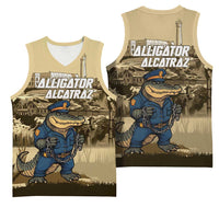 Alligator Alcatraz Basketball Jersey Police Gator Rock Penitentiary - Wonder Print Shop