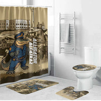 Alligator Alcatraz Bathroom Set Police Gator Rock Penitentiary - Wonder Print Shop