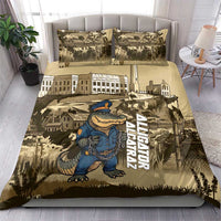 Alligator Alcatraz Bedding Set Police Gator Rock Penitentiary - Wonder Print Shop
