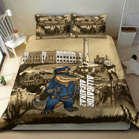 Alligator Alcatraz Bedding Set Police Gator Rock Penitentiary - Wonder Print Shop