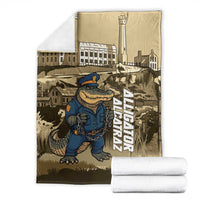 Alligator Alcatraz Blanket Police Gator Rock Penitentiary - Wonder Print Shop