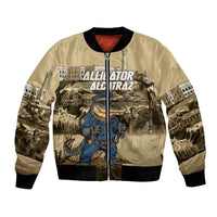 Alligator Alcatraz Bomber Jacket Police Gator Rock Penitentiary - Wonder Print Shop