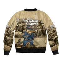 Alligator Alcatraz Bomber Jacket Police Gator Rock Penitentiary - Wonder Print Shop