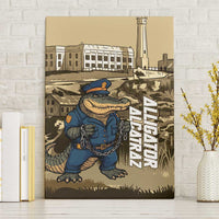 Alligator Alcatraz Canvas Wall Art Police Gator Rock Penitentiary - Wonder Print Shop