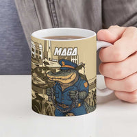 Alligator Alcatraz Ceramic Mug Police Gator Rock Penitentiary - Wonder Print Shop
