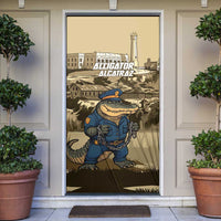 Alligator Alcatraz Door Cover Police Gator Rock Penitentiary - Wonder Print Shop