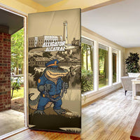 Alligator Alcatraz Door Cover Police Gator Rock Penitentiary - Wonder Print Shop