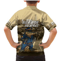 Alligator Alcatraz Family Matching Mermaid Dress and Hawaiian Shirt Police Gator Rock Penitentiary - Wonder Print Shop