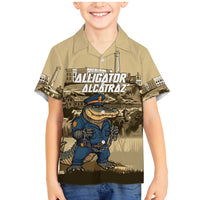 Alligator Alcatraz Family Matching Mermaid Dress and Hawaiian Shirt Police Gator Rock Penitentiary - Wonder Print Shop