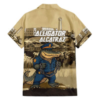 Alligator Alcatraz Family Matching Off The Shoulder Long Sleeve Dress and Hawaiian Shirt Police Gator Rock Penitentiary - Wonder Print Shop