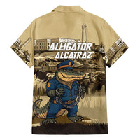 Alligator Alcatraz Family Matching Tank Maxi Dress and Hawaiian Shirt Police Gator Rock Penitentiary - Wonder Print Shop