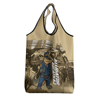 Alligator Alcatraz Grocery Bag Police Gator Rock Penitentiary - Wonder Print Shop
